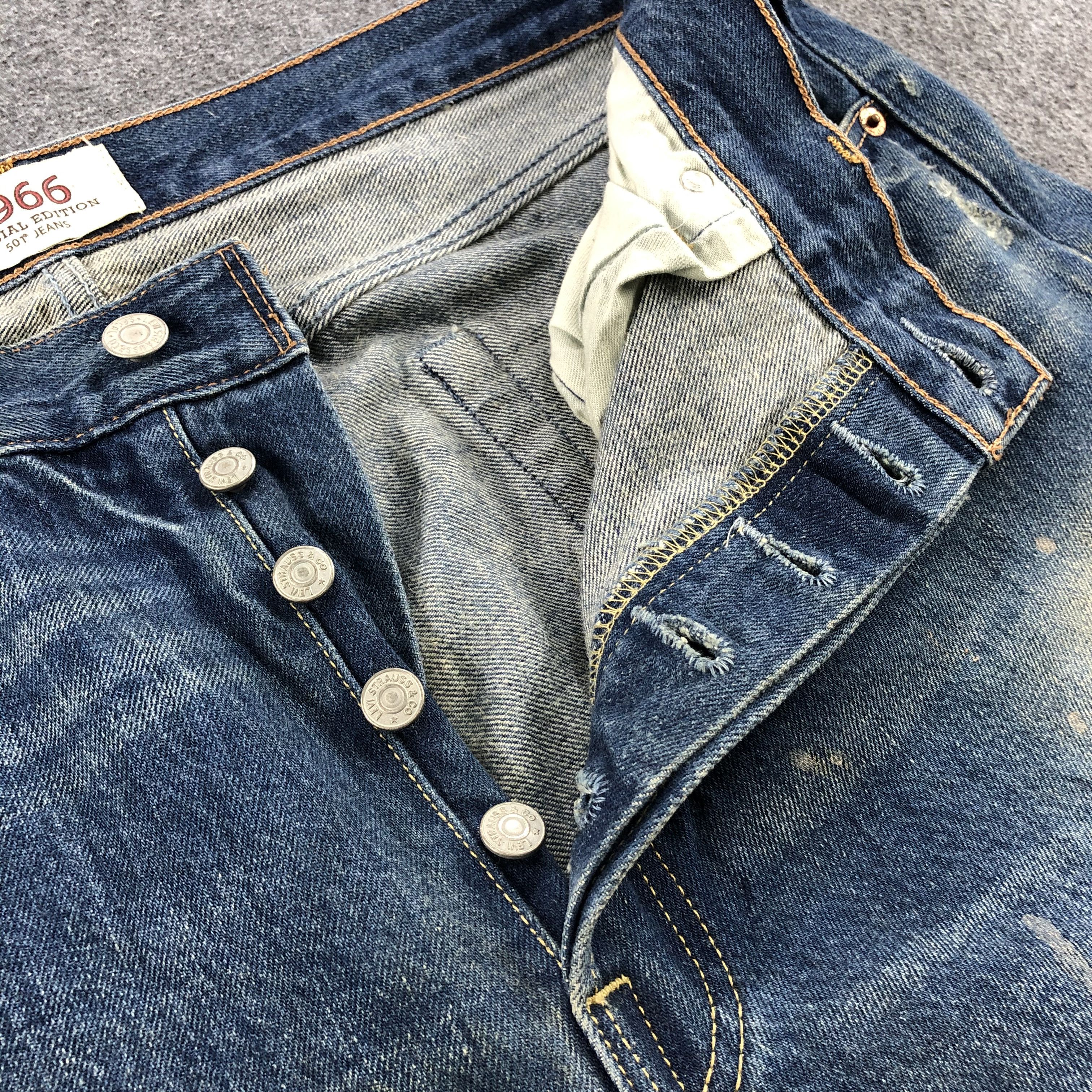 Levi's × Vintage Vintage 1966 Special Edition Levis 501 Jeans-JM1021 Size US 37 - 8 Thumbnail
