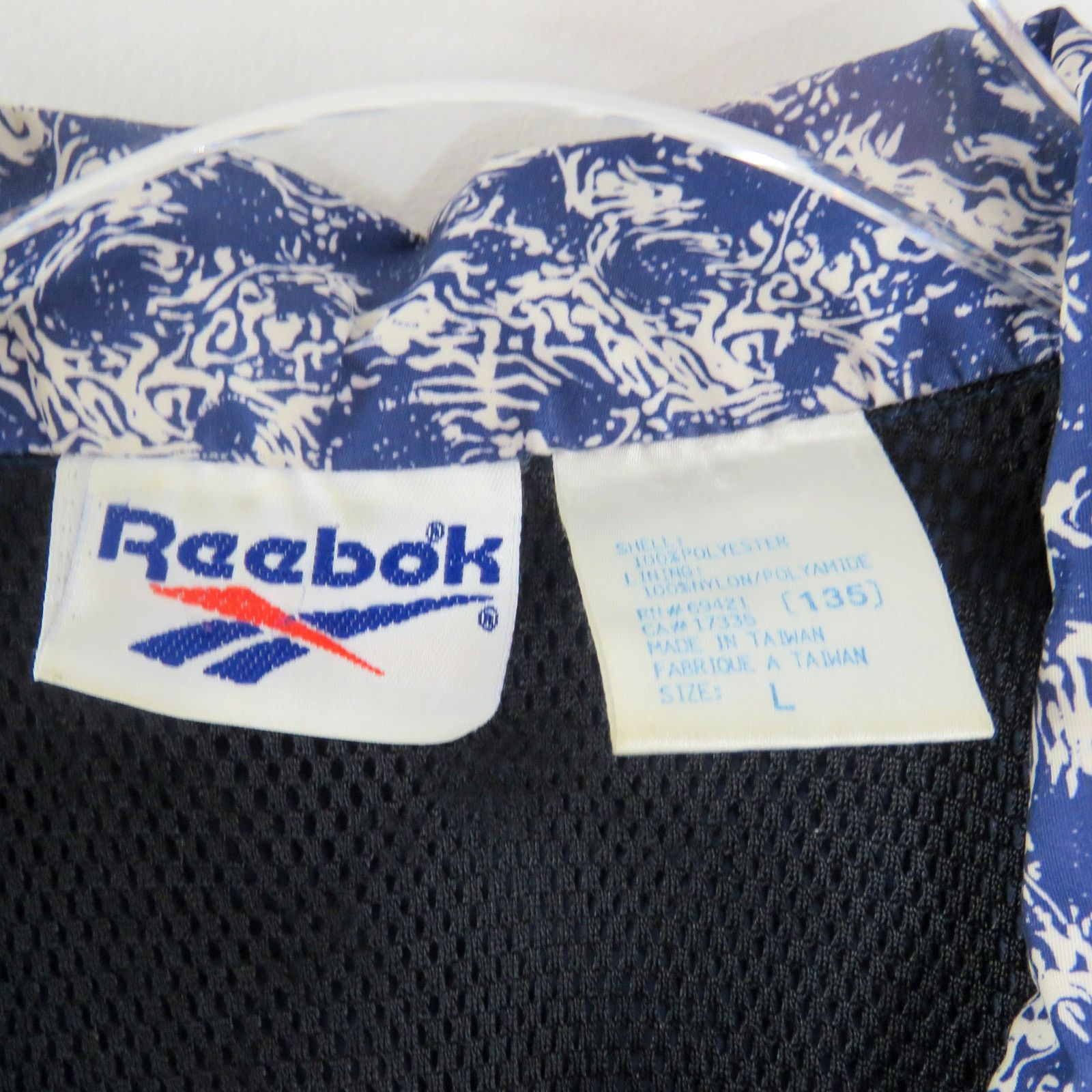 Reebok Vintage Reebok Blue Windbreaker Jacket Large Blokecore Size L / US 10 / IT 46 - 8 Thumbnail