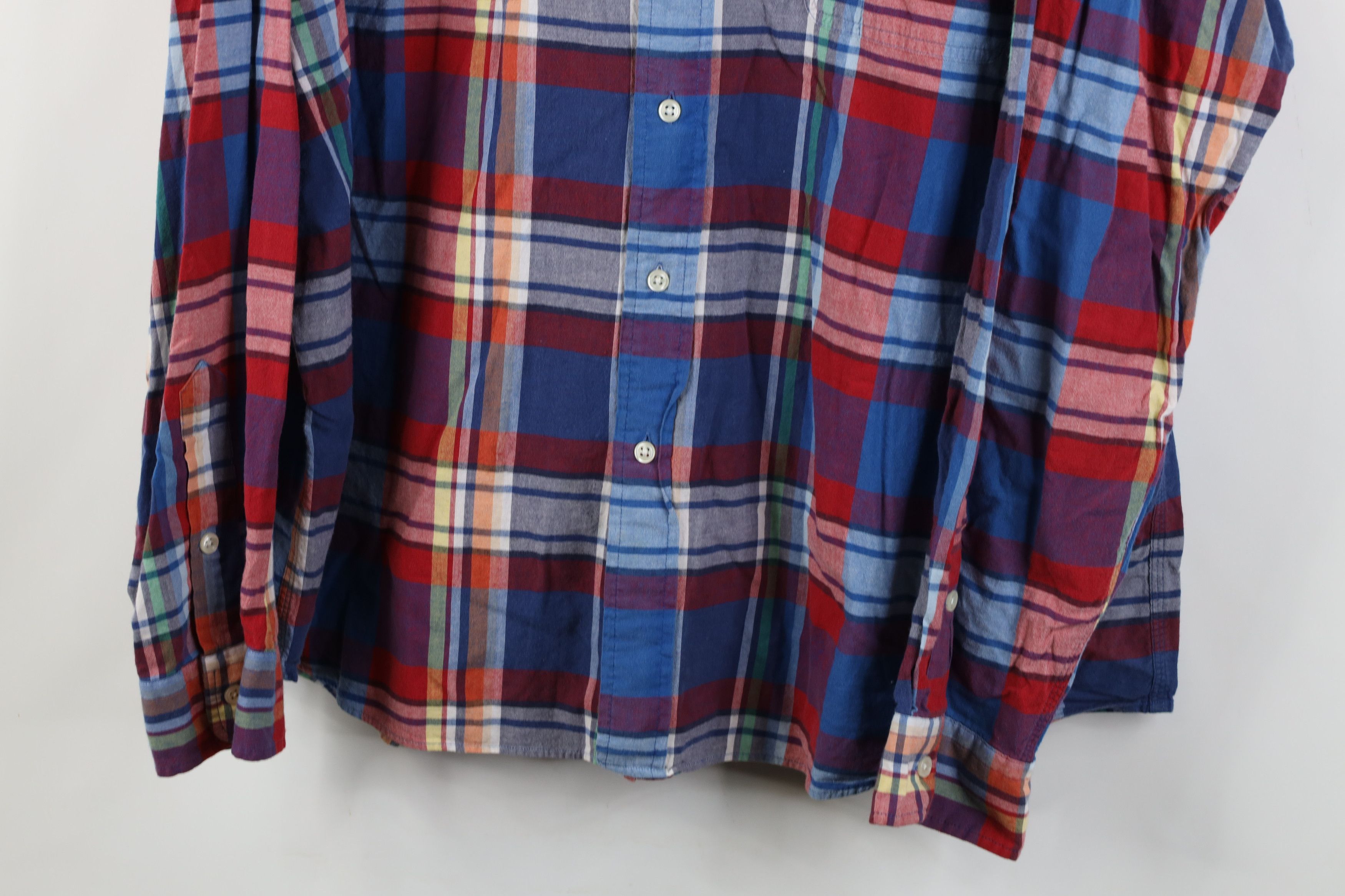 Ralph Lauren Vintage 90s Ralph Lauren Madras Plaid Button Shirt Rainbow Size US XXL / EU 58 / 5 - 3 Thumbnail