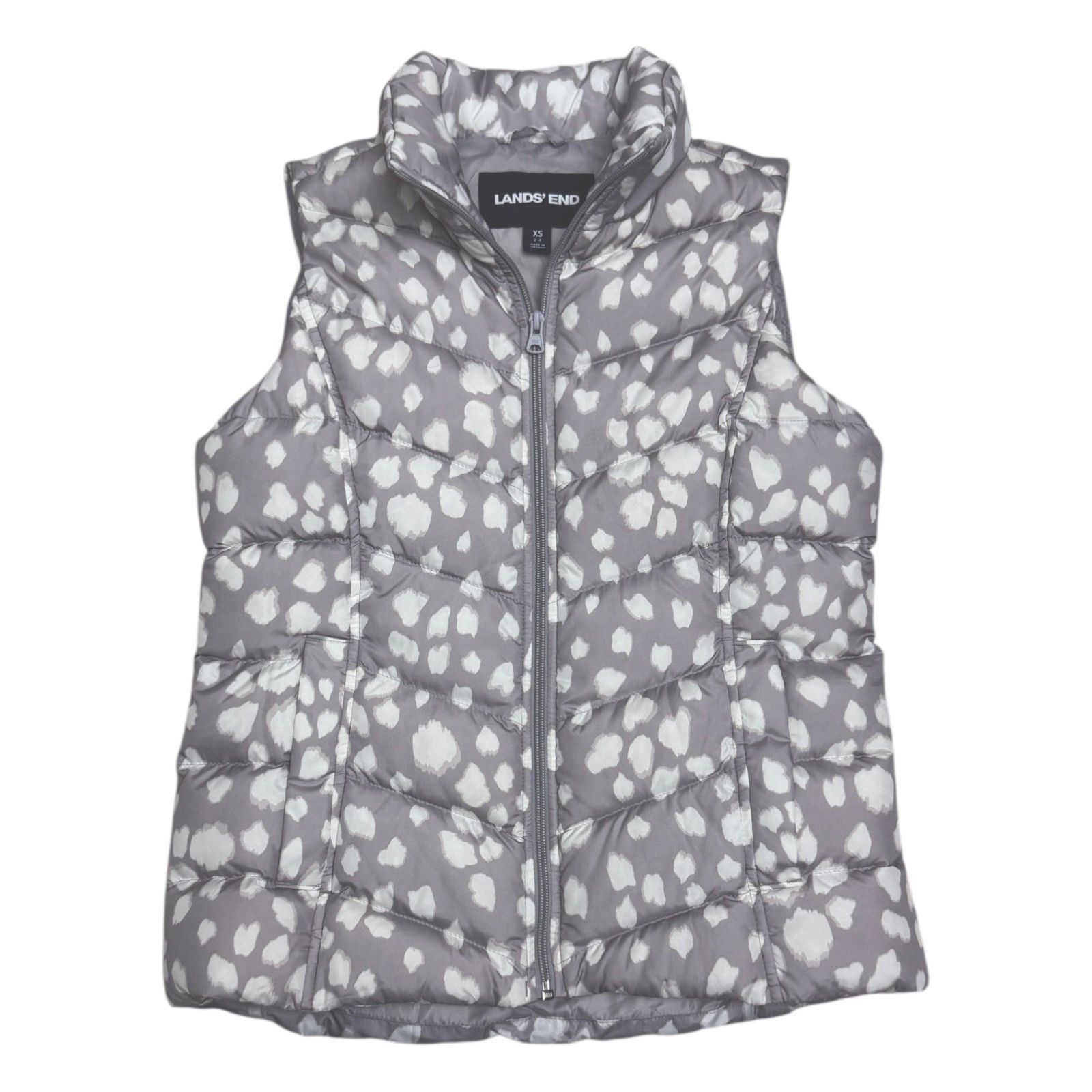 Lands' End LANDS END Down Fill Designer Winter Puffer Parka Vest XS Size XS / US 0-2 / IT 36-38 - 1 Thumbnail