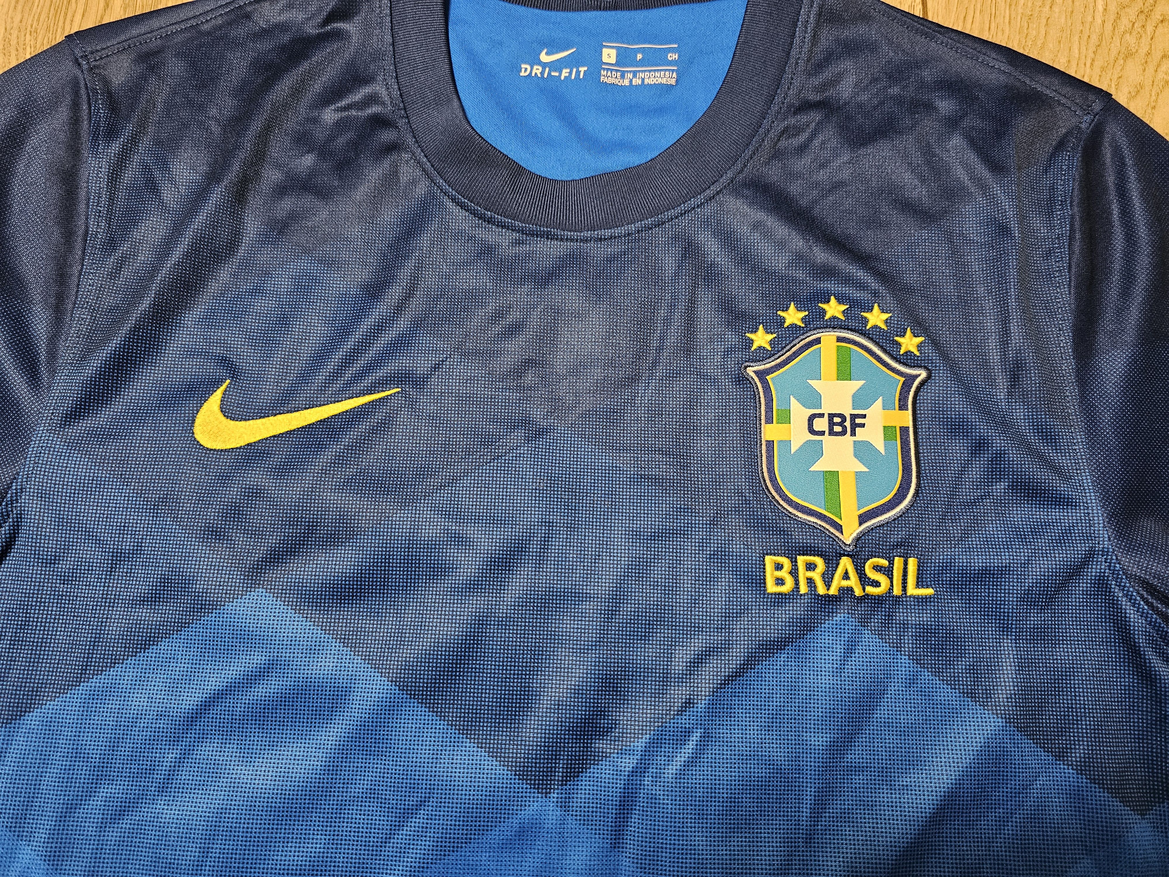 Nike BRAZIL 2021 2022 NEYMAR AWAY FOOTBALL SHIRT SOCCER JERSEY Size US S / EU 44-46 / 1 - 3 Thumbnail
