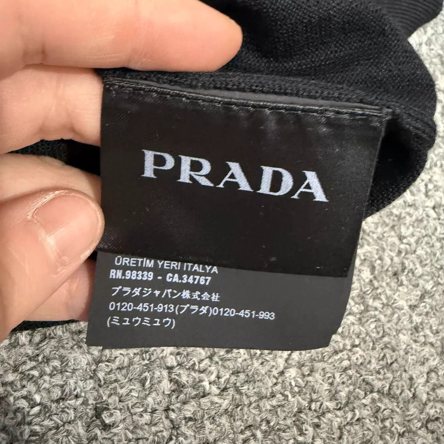 Prada Prada Black Wool Longsleeve Knit Sweater 44 Unused Size US S / EU 44-46 / 1 - 4 Thumbnail