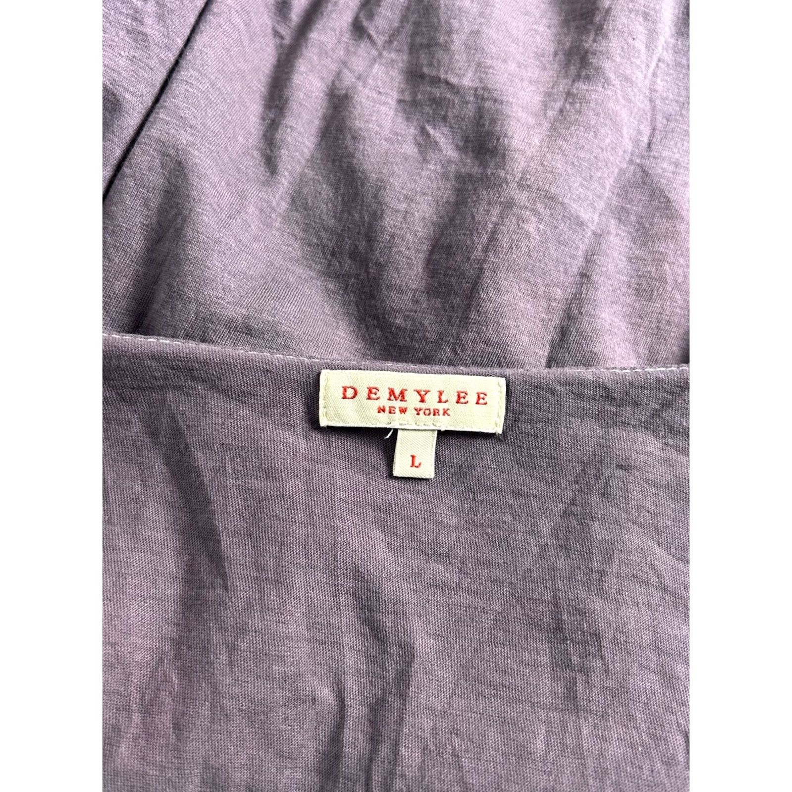 Vintage DEMYLEE Womens Purple Layered Tunic Top Large Casual Short Sleeve Lagenlook Shirt Womens Size L / US 10 / IT 46 - 3 Thumbnail