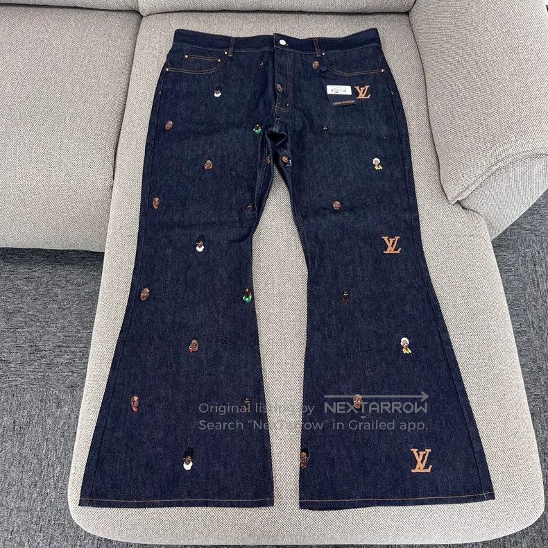 Louis Vuitton SS24 Phoenix monogram logo embroidered flare