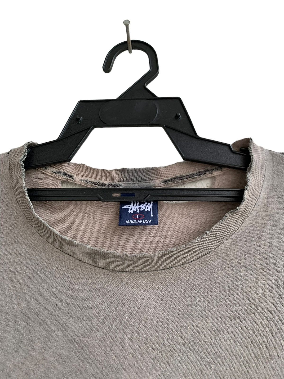Stussy Vtg 90s Trashed Thin Sunfade Stussy International LATLNY Size US L / EU 52-54 / 3 - 10 Thumbnail