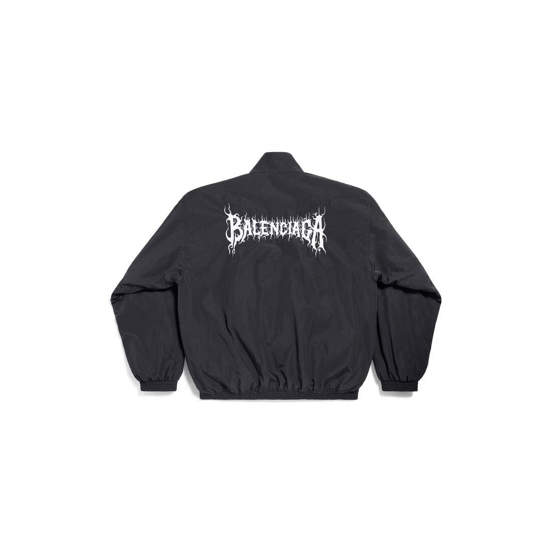 Balenciaga o1tr1nto0725 DIY Metal Outline Tracksuit Jacket in Black Size US L / EU 52-54 / 3 - 1 Thumbnail