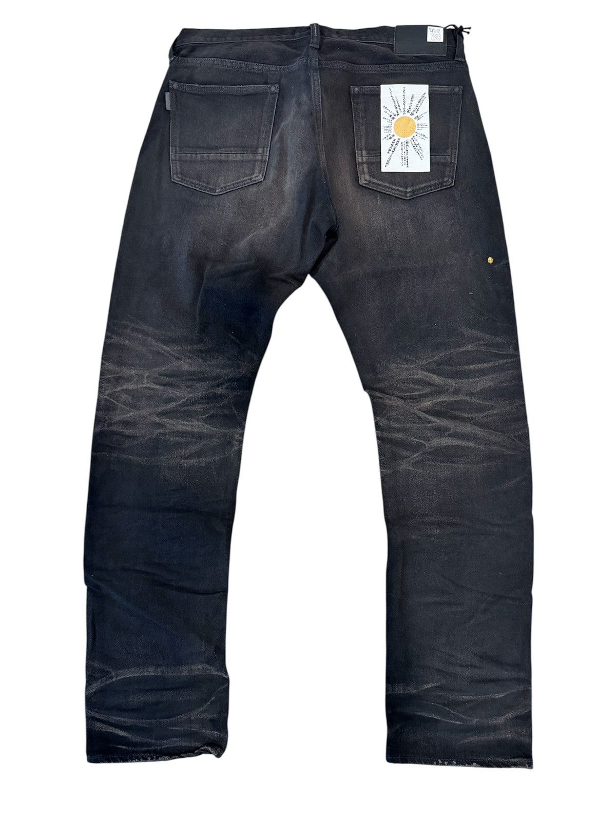 Mastercraft Union Mastercraft Union Nara Slim Sureto Worn Black Denim Size US 38 / EU 54 - 2 Thumbnail