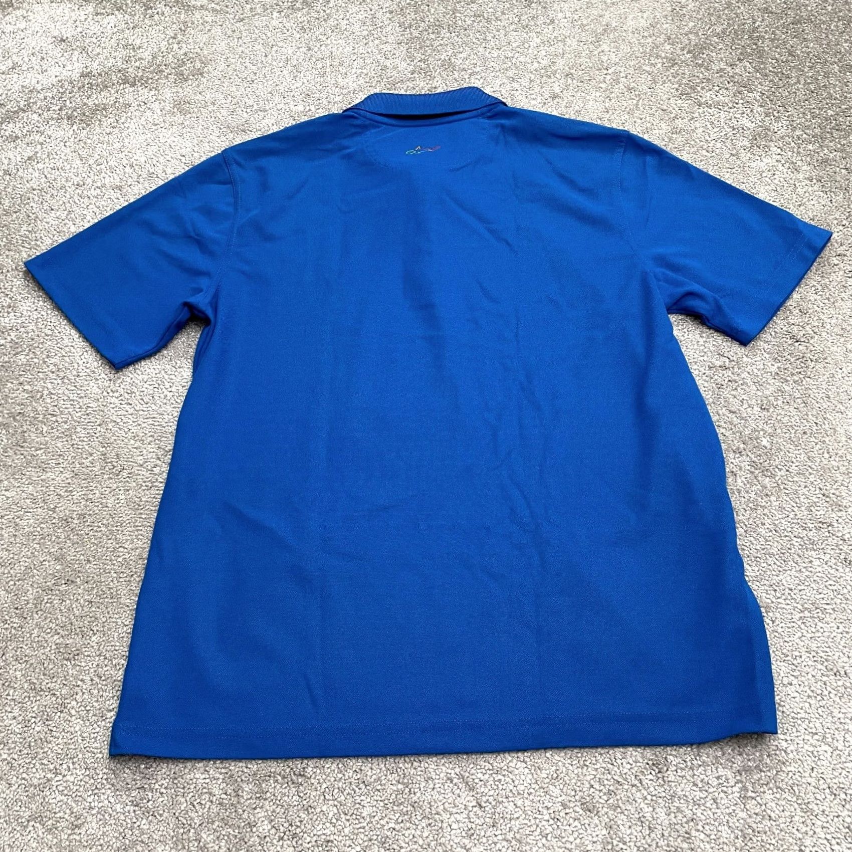 Vintage Greg Norman Polo Shirt Mens Medium Blue Short Sleeve Button Collar Sports Activewear Shirt Size US M / EU 48-50 / 2 - 2 Thumbnail