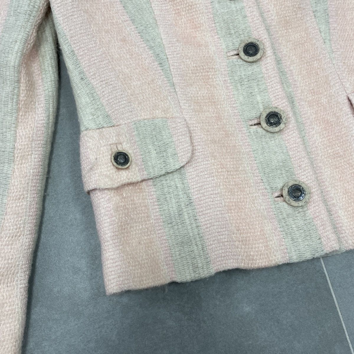 Versace × Vintage Vintage Gianni Versace Versus Women Wool Blazer Size XS Size XS / US 0-2 / IT 36-38 - 5 Thumbnail