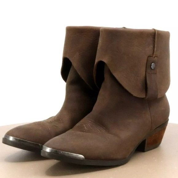 Designer × Ralph Lauren Ralph Lauren Denim & Supply Rafita Brown Oiled Leather Weste Size US 8.5 / IT 38.5 - 1 Thumbnail