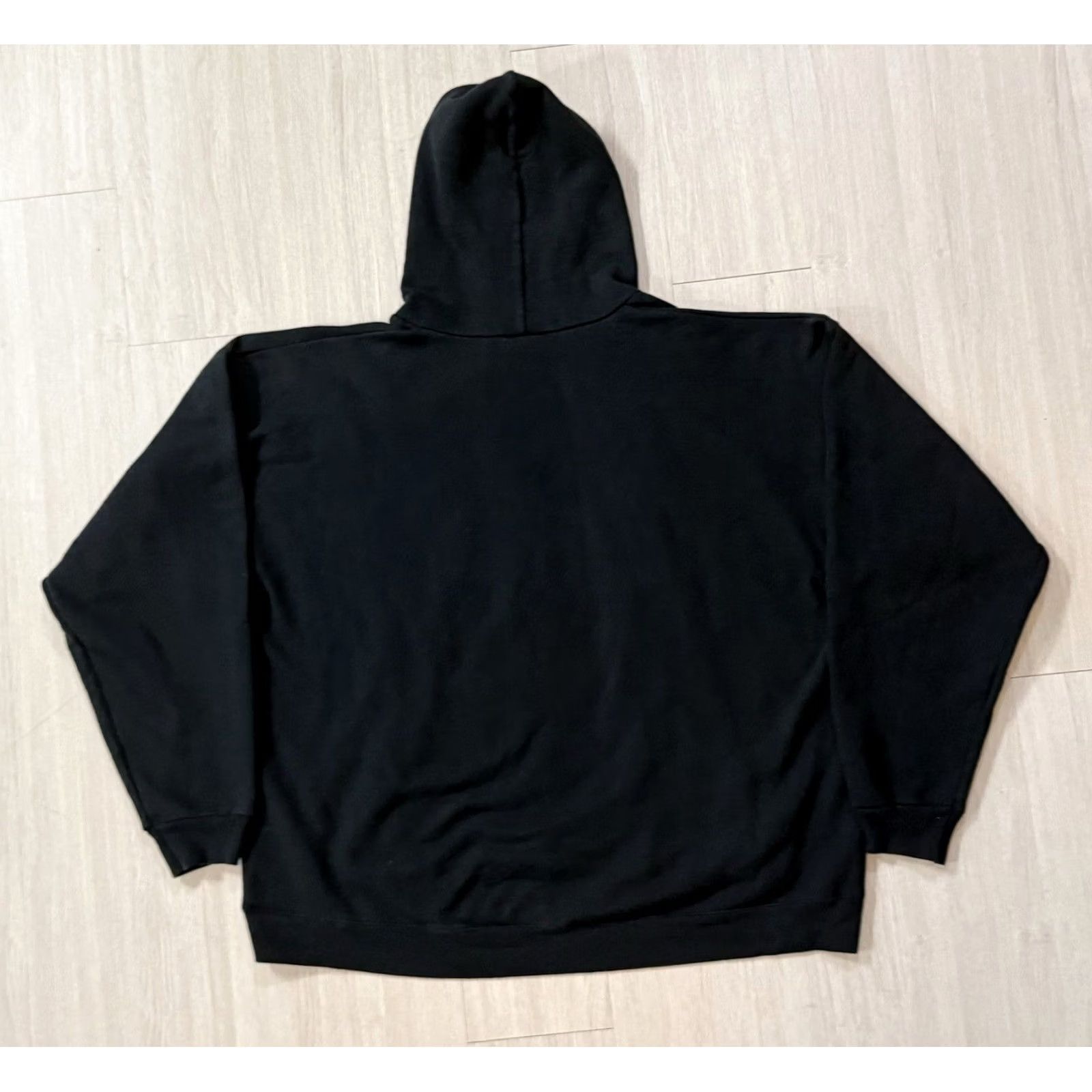 Hanes VINTAGE Elm Street Tattoo Hooded Sweatshirt XL Black Hanes Crew Neck Pockets Graphic Print 90s USA Dallas Texas Oliver Peck Mens Sweatshirt Size US XL / EU 56 / 4 - 2 Thumbnail