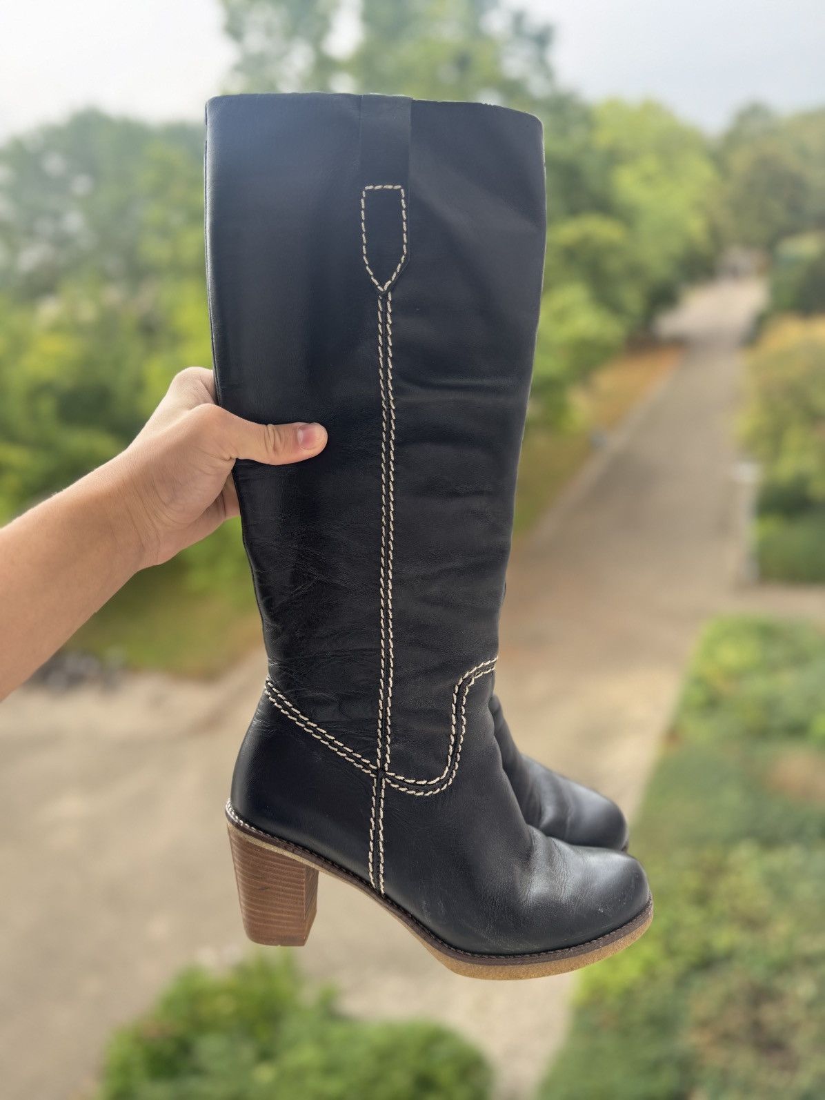 Other Vintage Cowboy Black Boots Avantgarde Size US 9 / IT 39 - 1 Thumbnail