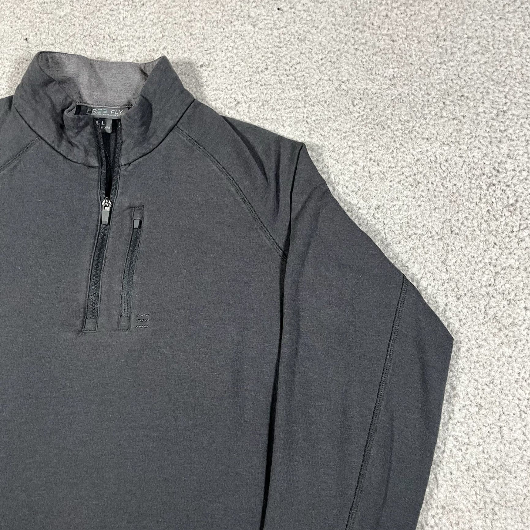 Vintage Free Fly 1/4 Zip Pullover Mens L Bamboo Cotton Performance Sweater Stretch Shirt Size US L / EU 52-54 / 3 - 6 Thumbnail