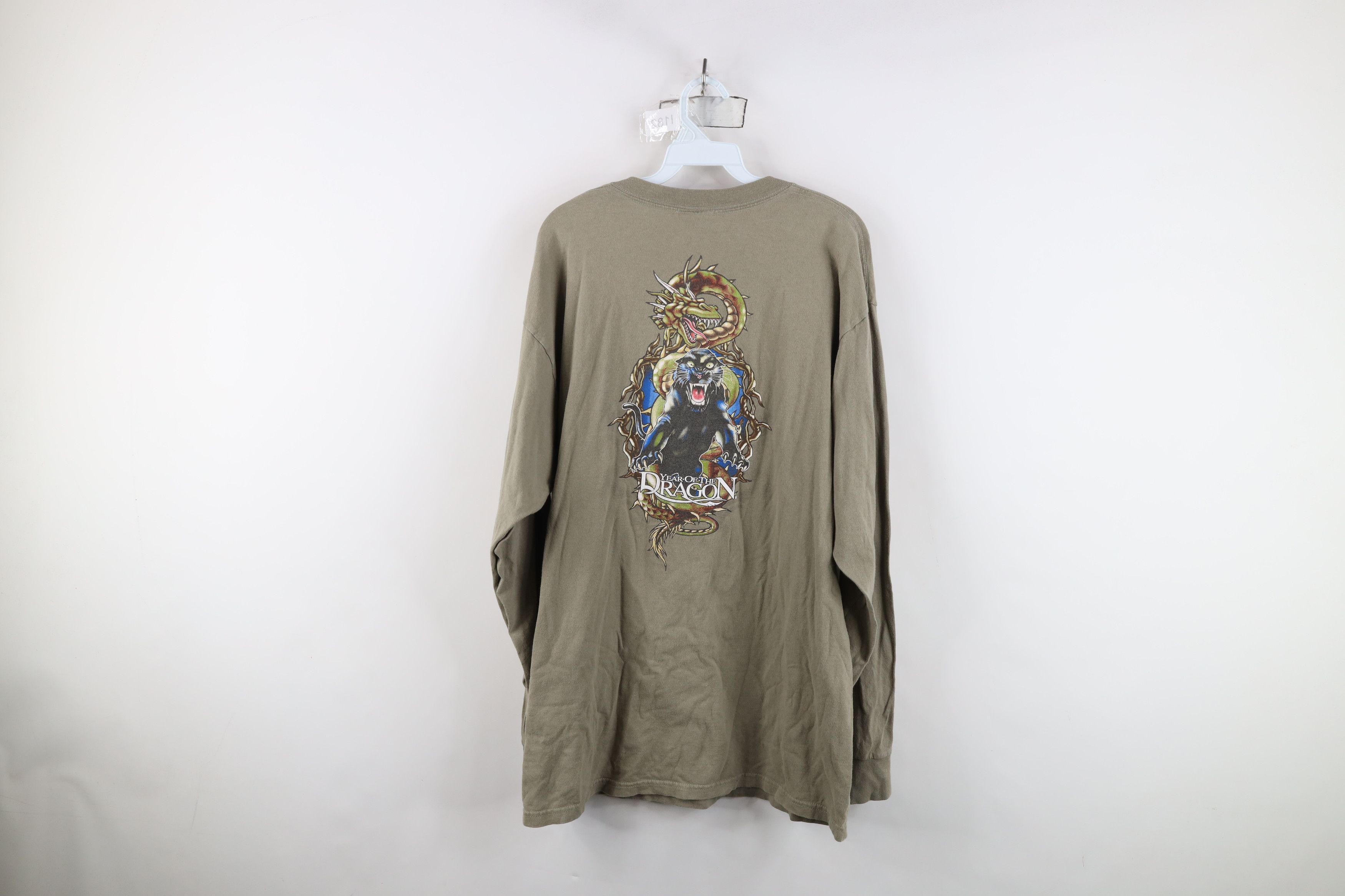 Vintage Vintage 90s Y2K Streetwear the Dragon Long Sleeve T-Shirt Size US XL / EU 56 / 4 - 13 Thumbnail