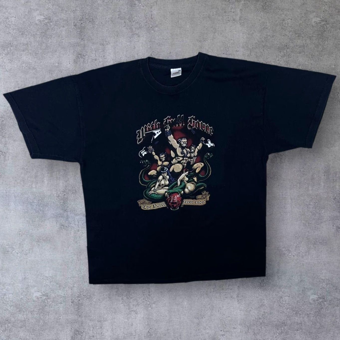 Fruit Of The Loom With Full Force XIV (2007) Heavy Metal Hardcore Band Lineup Black T-Shirt XL Size US XL / EU 56 / 4 - 2 Thumbnail