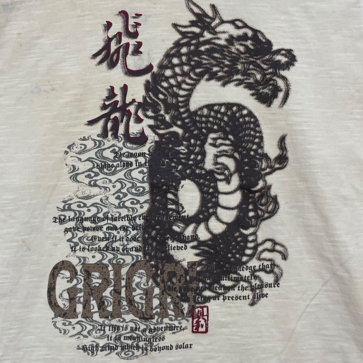 Vintage Vintage GRIGRI Artisan Presents Sukajan Dragon Long Shirt Size US L / EU 52-54 / 3 - 4 Thumbnail