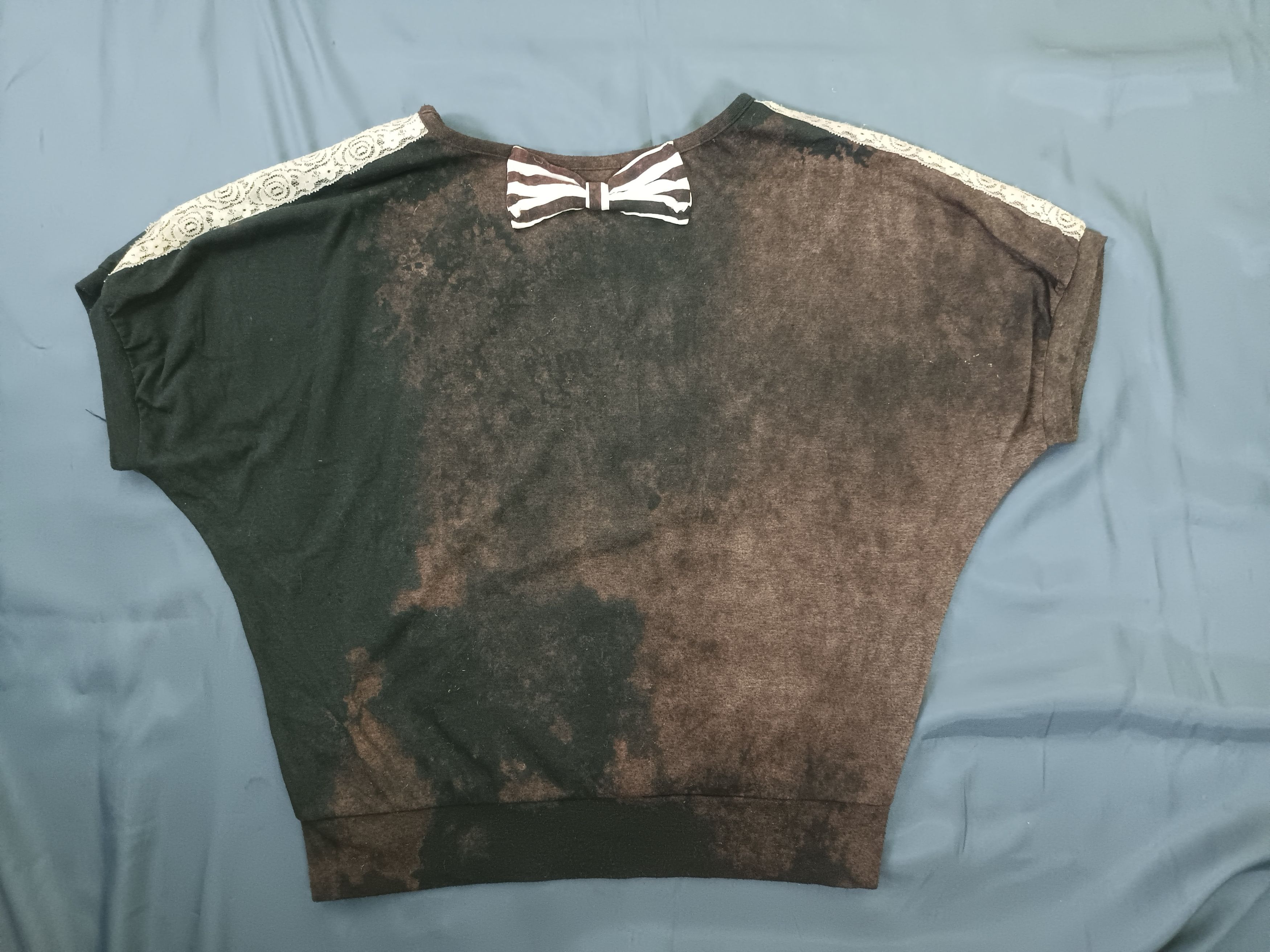 If Six Was Nine × Japanese Brand × Vintage ❤️LOVE LOLLY ❤️Tie Die Batwing Short T-Shirt Size L / US 10 / IT 46 - 10 Thumbnail