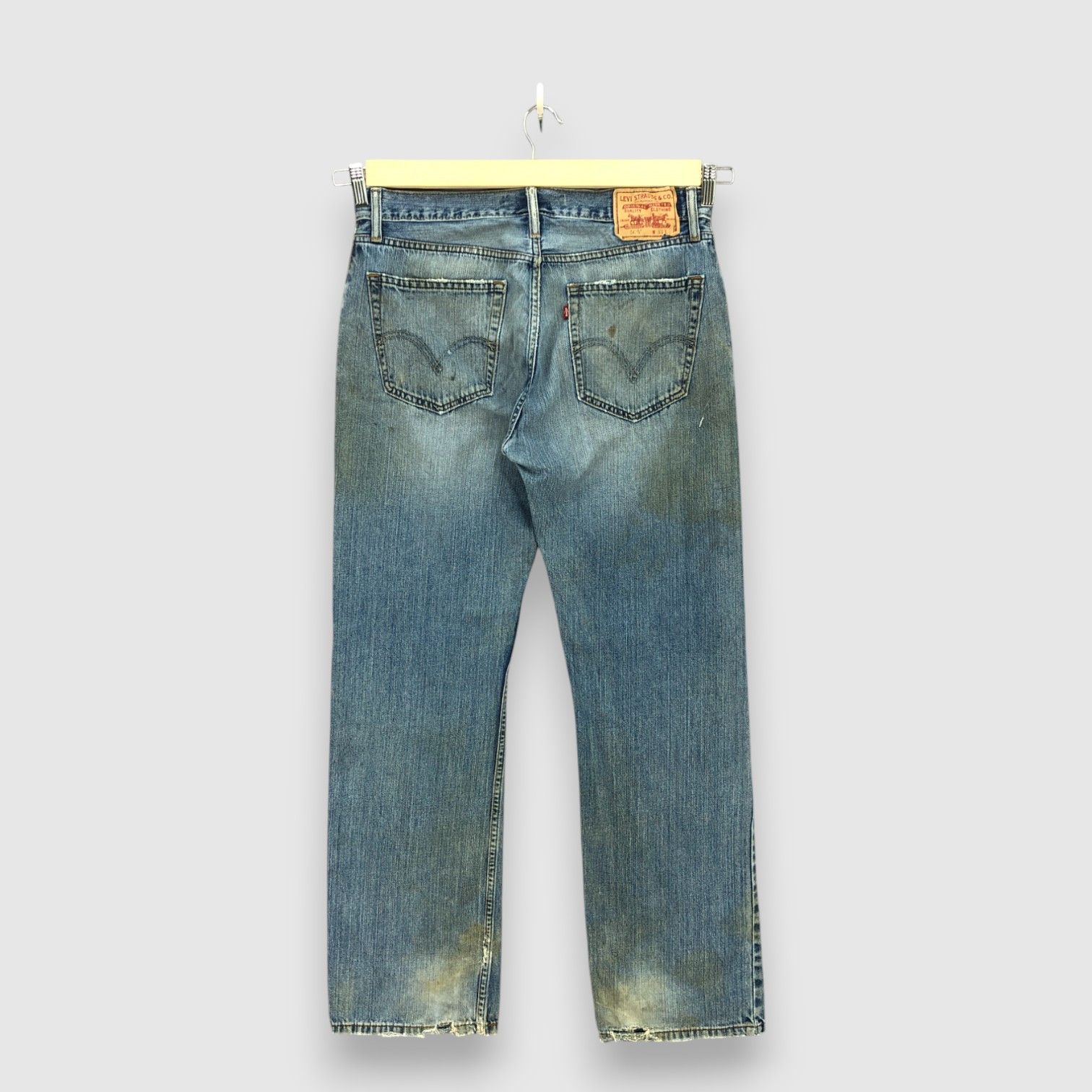 Levi's Vintage Distressed Levis 505 Jeans Levi's Faded Dirty Denim Size US 32 / EU 48 - 2 Thumbnail