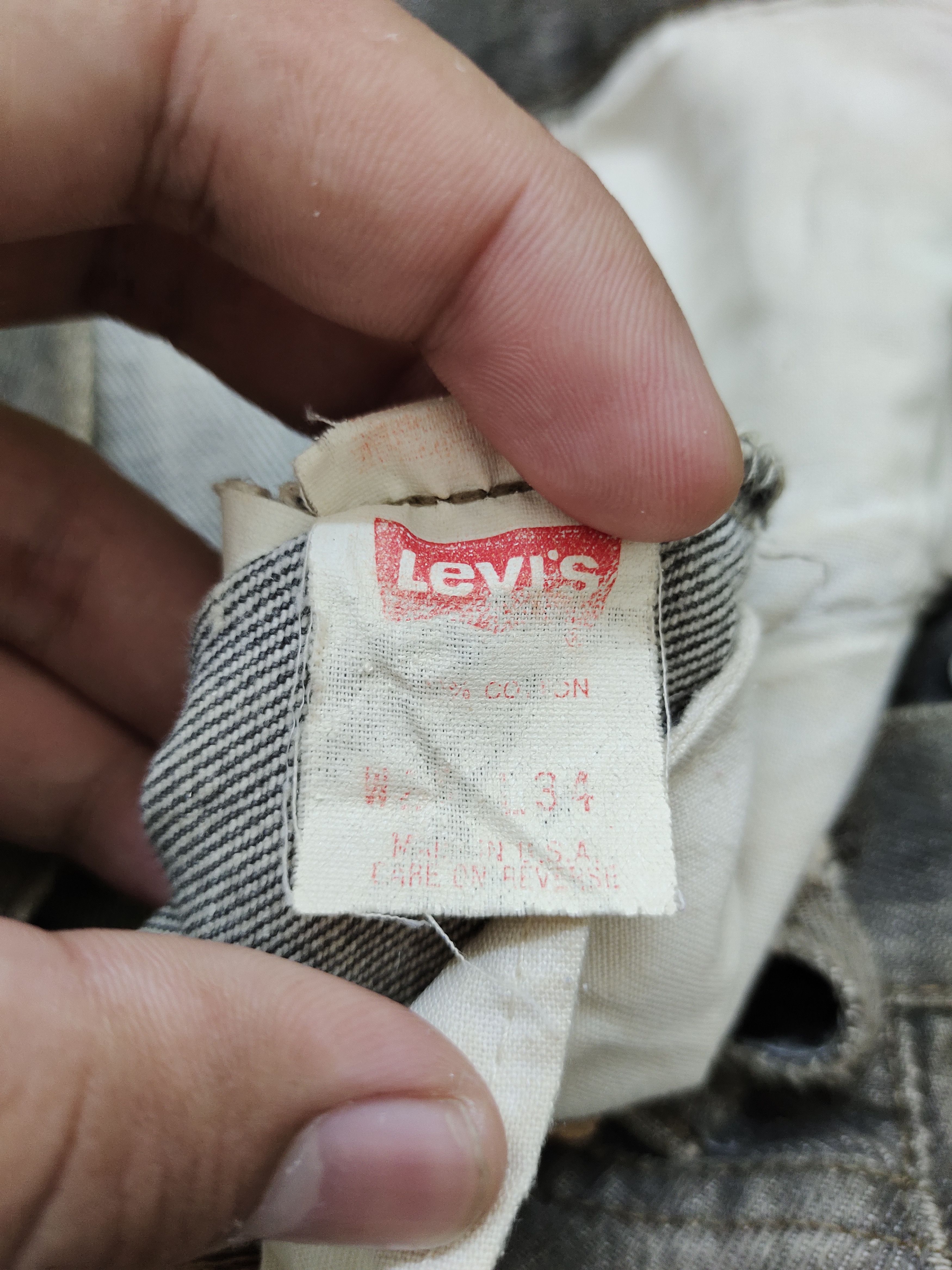 Levi's Vintage Clothing Vintage 90s Levis 501 Made In Usa Denim Jeans Size US 28 / EU 44 - 20 Thumbnail