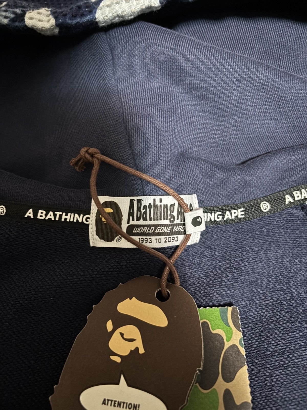 Bape BAPE Sashiko Camo Relaxed Fit Zip Hoodie Size US XXL / EU 58 / 5 - 5 Thumbnail