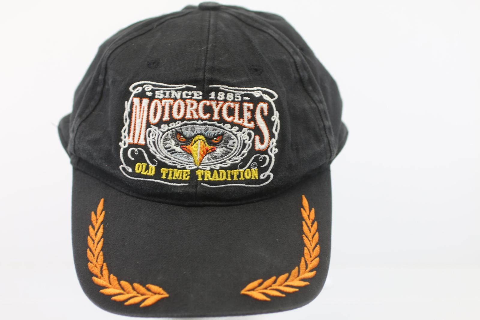 Billabong Vintage Motorcycle Cap “Old Time Tradition Eagle Patch Biker Size ONE SIZE - 1 Thumbnail