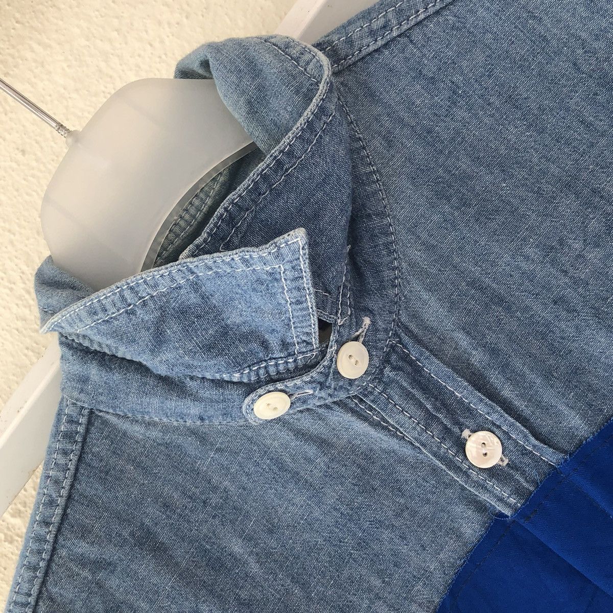 Comme des Garcons × Junya Watanabe Comme des Garçon long sleeve chambray shirt big skull logo Size US S / EU 44-46 / 1 - 9 Thumbnail