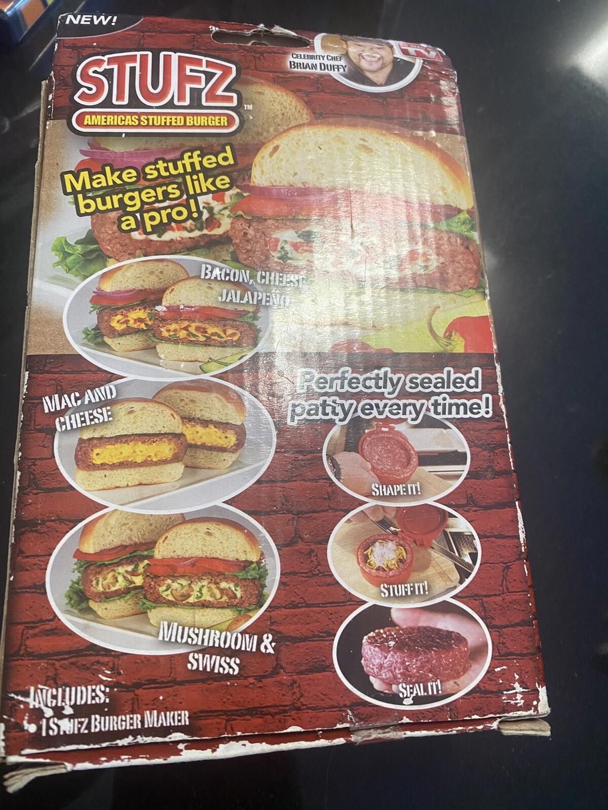 Other STUFZ Burger Stuffer Hamburger Maker Stuff BBQ As Seen On TV Size ONE SIZE - 9 Thumbnail