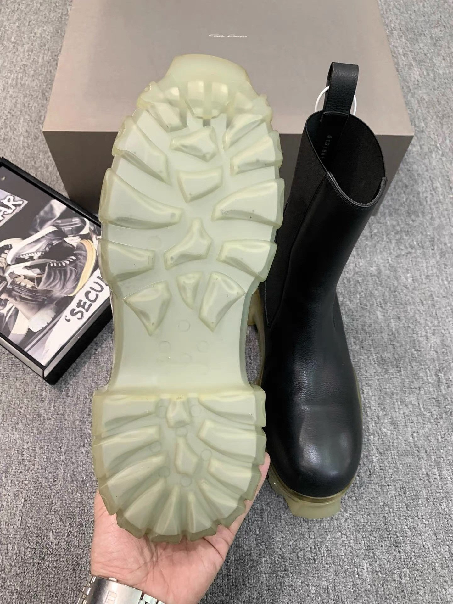 Rick Owens Rick Owens Main Line Leather Octopus Sole Chelsea Boots K34 Size US 9 / EU 42 - 8 Thumbnail