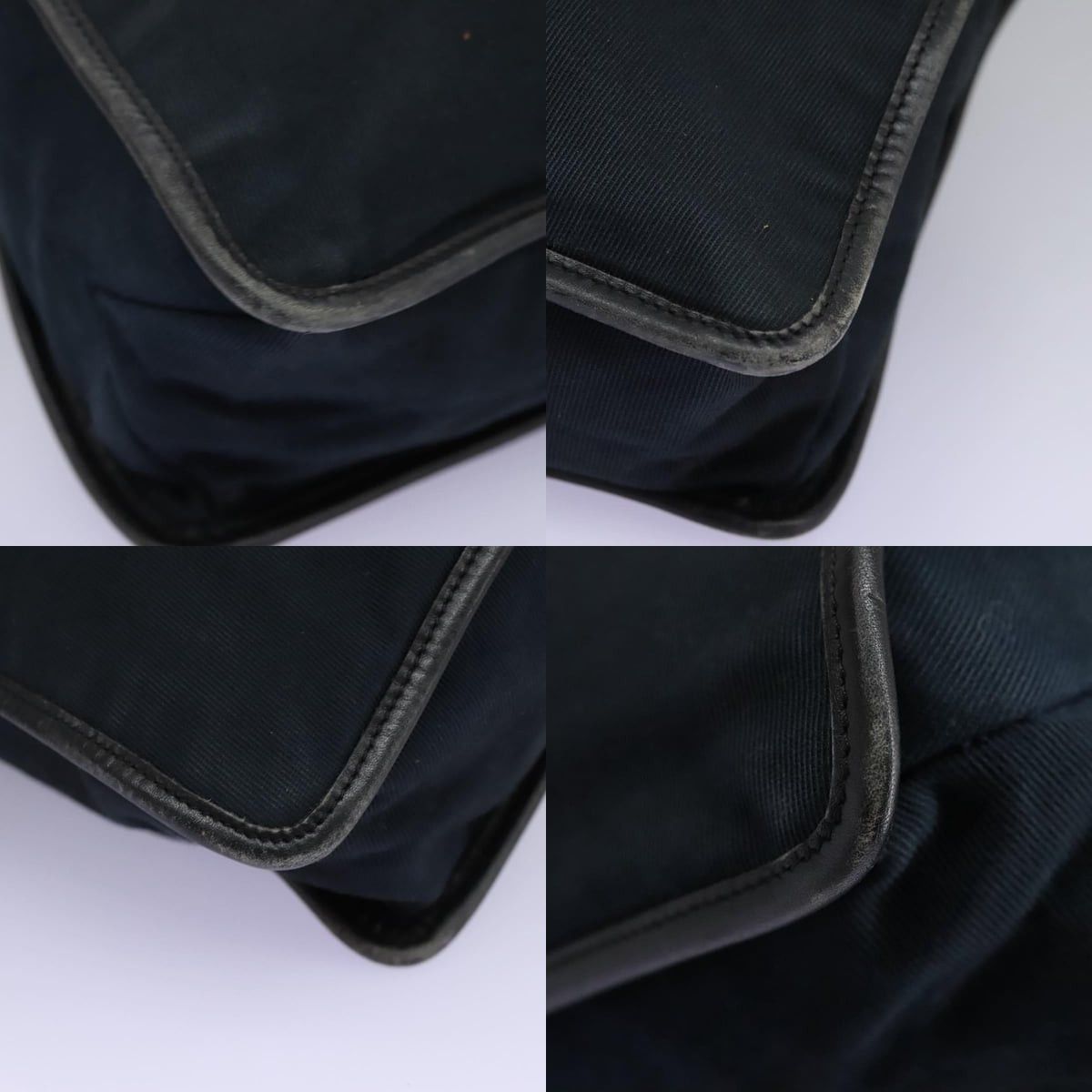 Gucci GUCCI Sherry Line Shoulder Bag Canvas Black Brown Size ONE SIZE - 10 Thumbnail