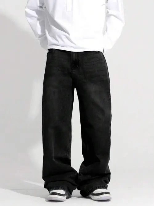 Other Washed VINTAGE 90s baggy jeans pants Size US 36 / EU 52 - 3 Thumbnail