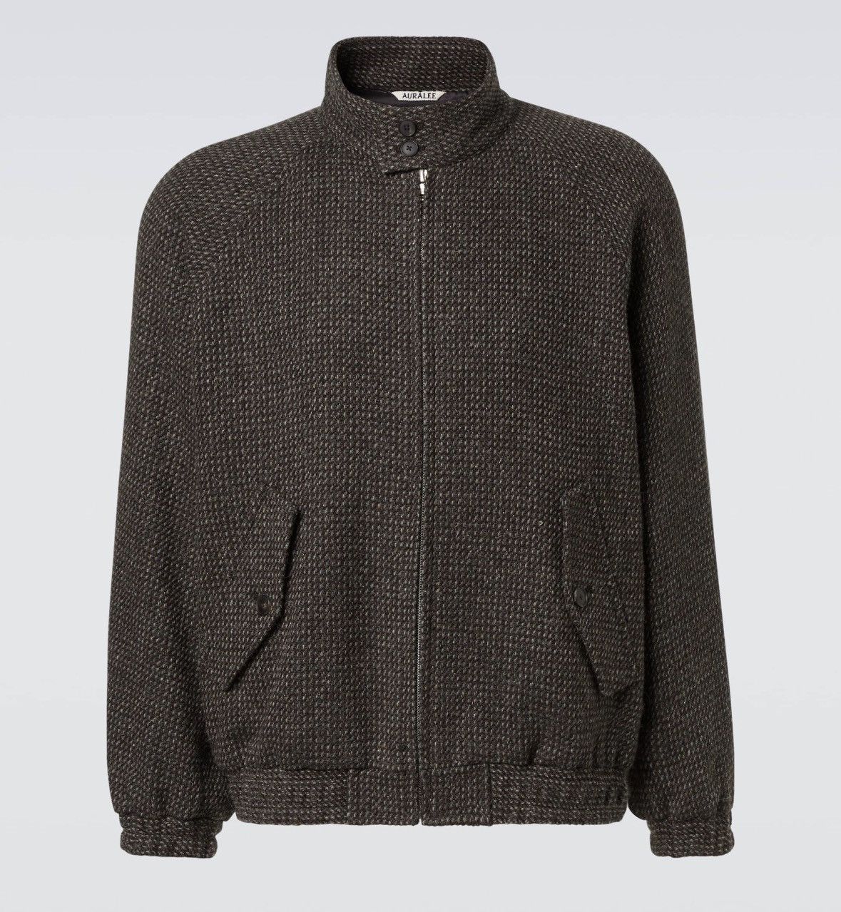 Auralee Double Face Check Zip Blouson | Grailed