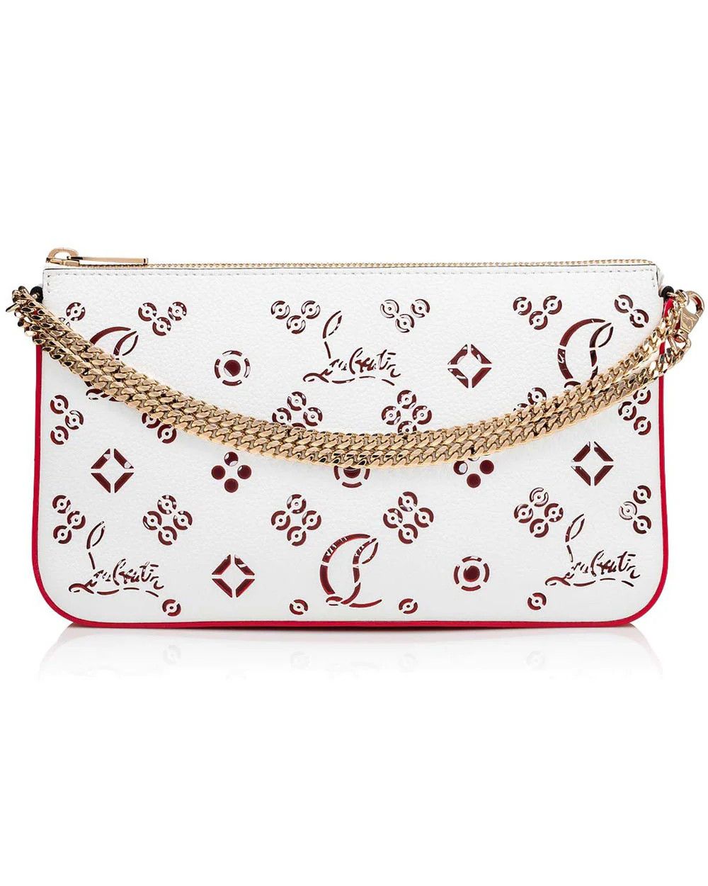 Christian Louboutin o1w1db10425 Shoulder Bags in White Size ONE SIZE - 1 Thumbnail