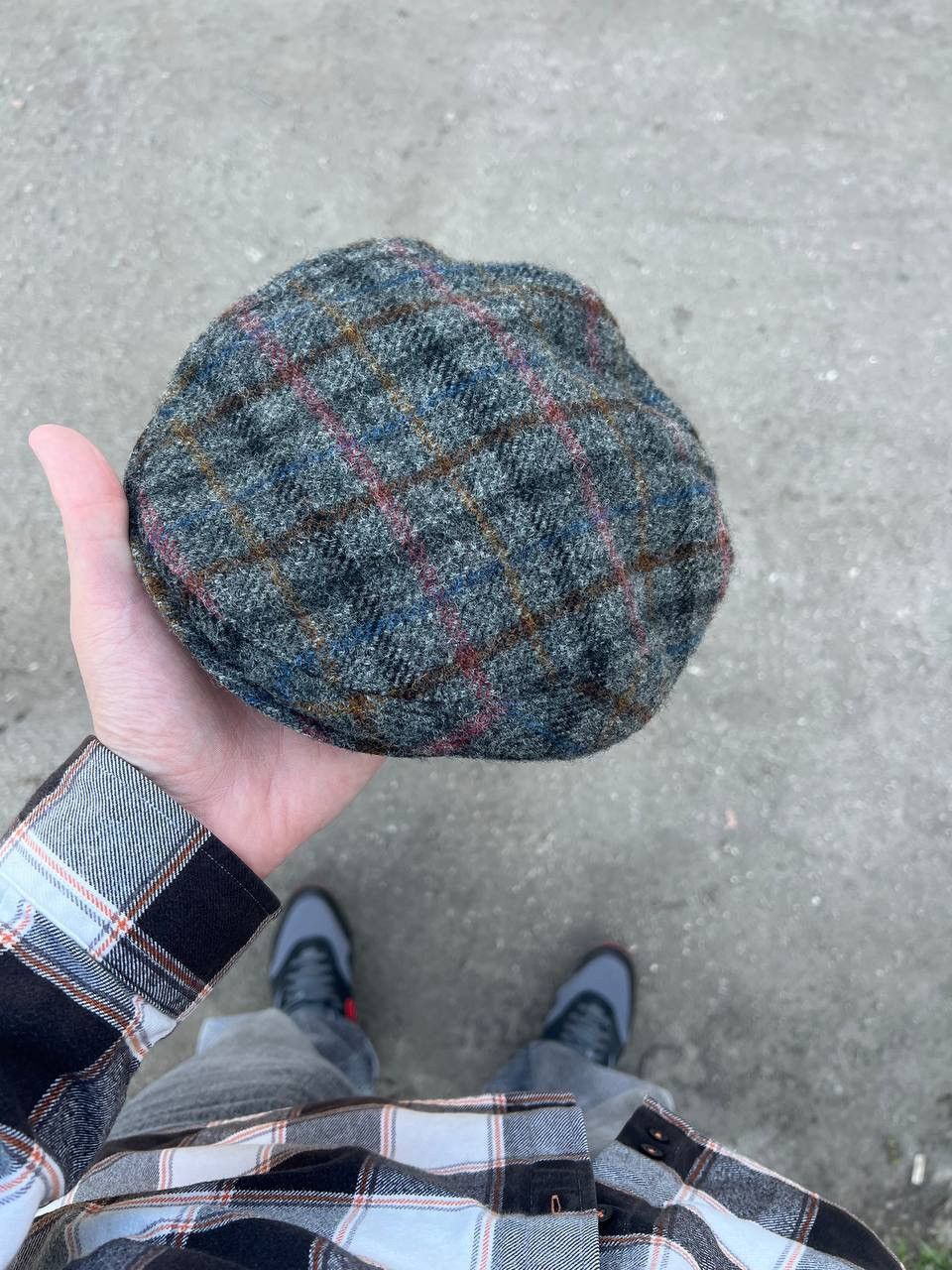 Harris Tweed × Vintage VERY RARE HARRIS TWEED CLASSIC ENGLAND STYLE CAP CASUAL 90s Size ONE SIZE - 6 Thumbnail