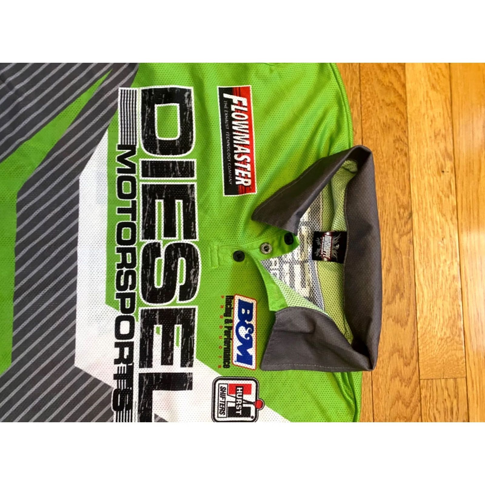 Diesel B&M Racing Performance Shirt Flowmaster Hurst NHRA Diesel Motorsports T-Shirt XXL Black Men Short Sleeve Crew Neck Preshrunk Racing Size US XXL / EU 58 / 5 - 3 Thumbnail