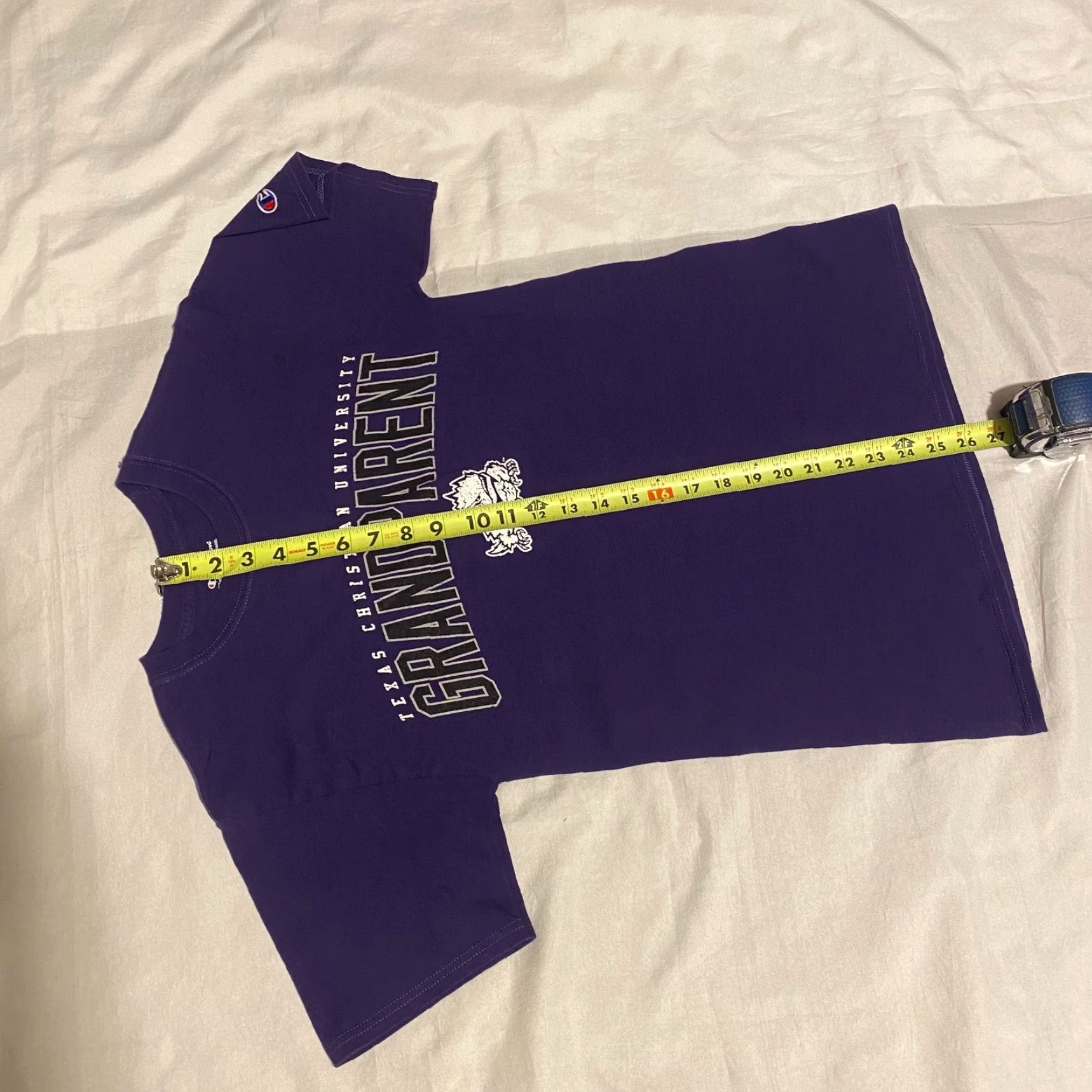 Champion TCU Horned Frogs Champion Tshirt Purple S Unisex Adults Short Sleeve Crew Neck Cotton Jersey Logo University 2010s Vintage No N/A Size US S / EU 44-46 / 1 - 3 Thumbnail