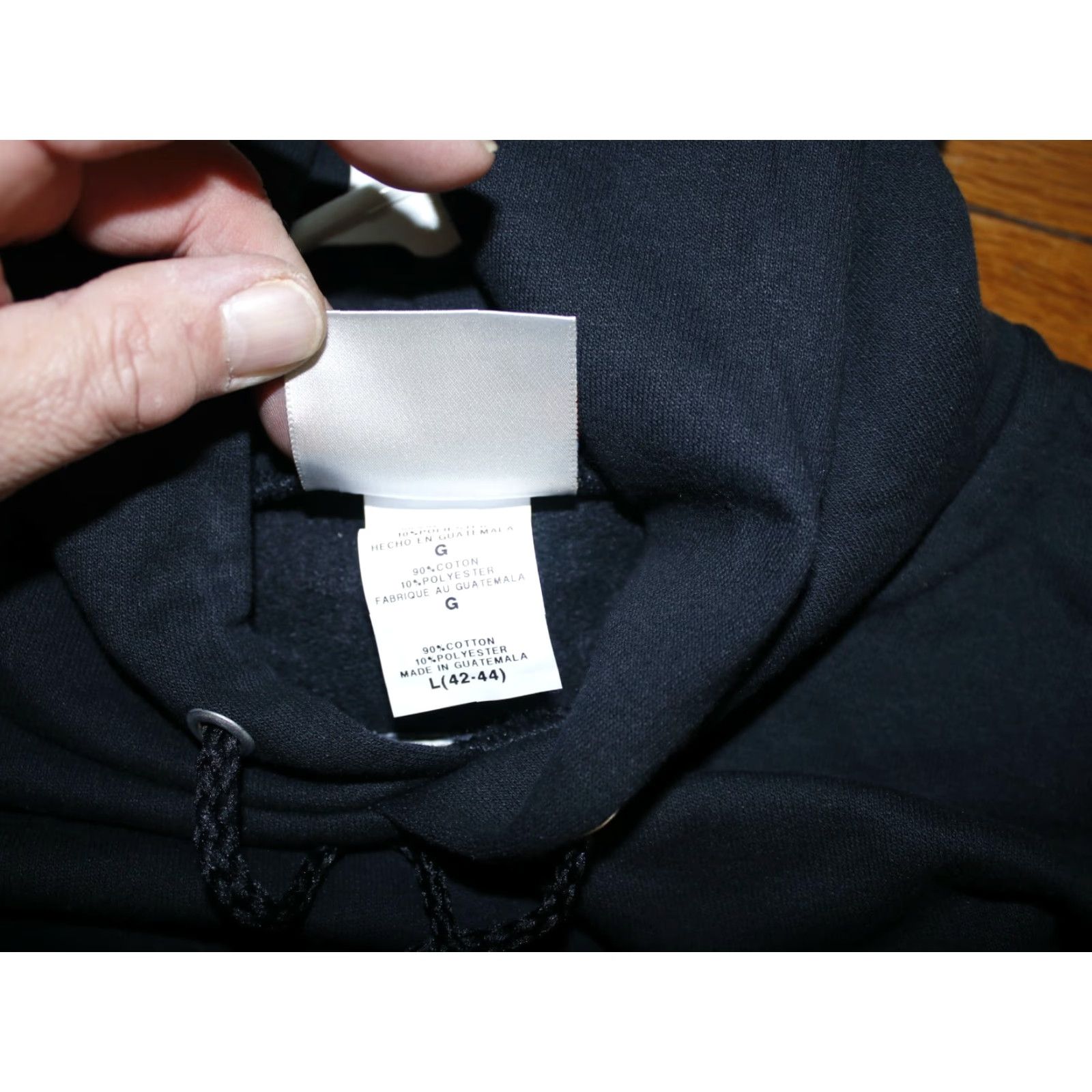 Hanes Hanes Pullover Hoodie Shirt Mens L Black Size US L / EU 52-54 / 3 - 3 Thumbnail