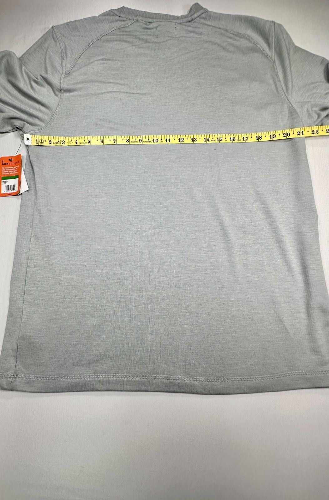 Bass Bass Outdoor Quarry Gray Pocketed Long Sleeve T-Shirt L Size US L / EU 52-54 / 3 - 4 Thumbnail