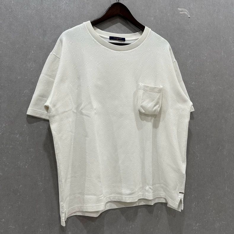 Louis Vuitton Louis Vuitton White 3D presbyopic full print short sleeve Size US XXL / EU 58 / 5 - 3 Thumbnail