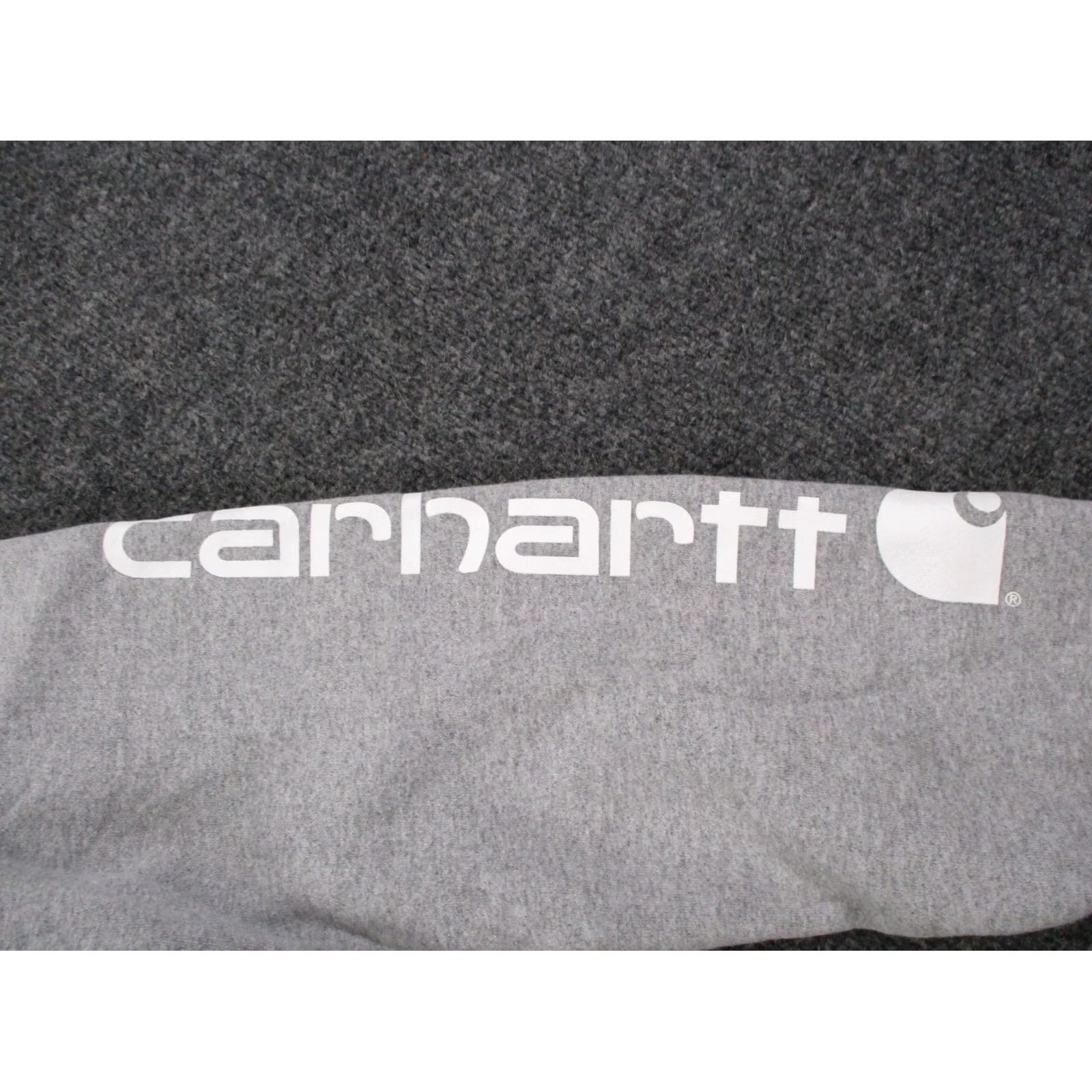 Carhartt Carhartt Hoodie Mens S Gray Relaxed Sweatshirt Work Logo Outdoor Pockets Hooded Thermal Shirt Mens Size US S / EU 44-46 / 1 - 7 Thumbnail