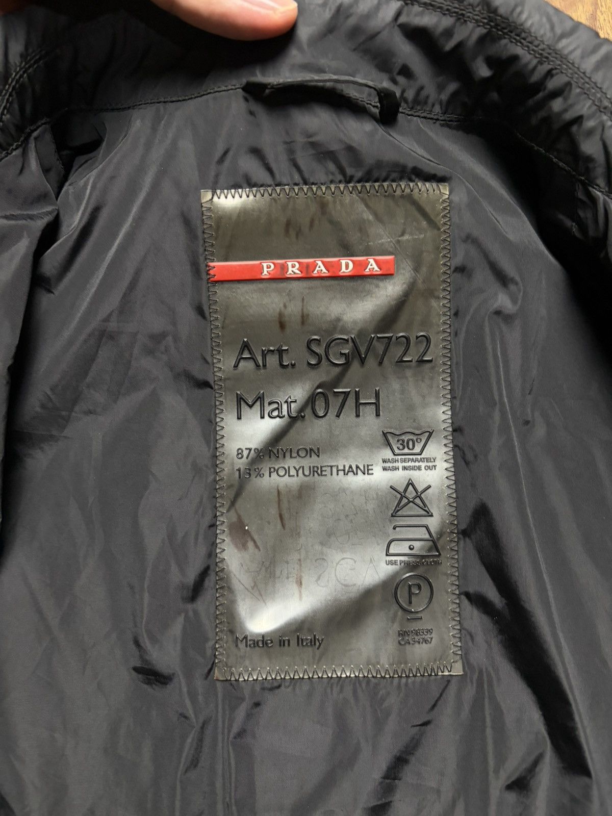 Prada 2000s Prada Sport Nylon Long Coat Jacket Size US M / EU 48-50 / 2 - 10 Thumbnail