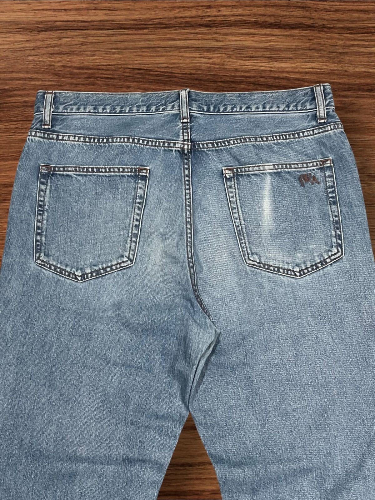 JW Anderson × Japanese Brand × Uniqlo Vintage Japan J.W Anderson x Uniqlo Blue Washed Flare Jeans Size US 33 - 7 Thumbnail