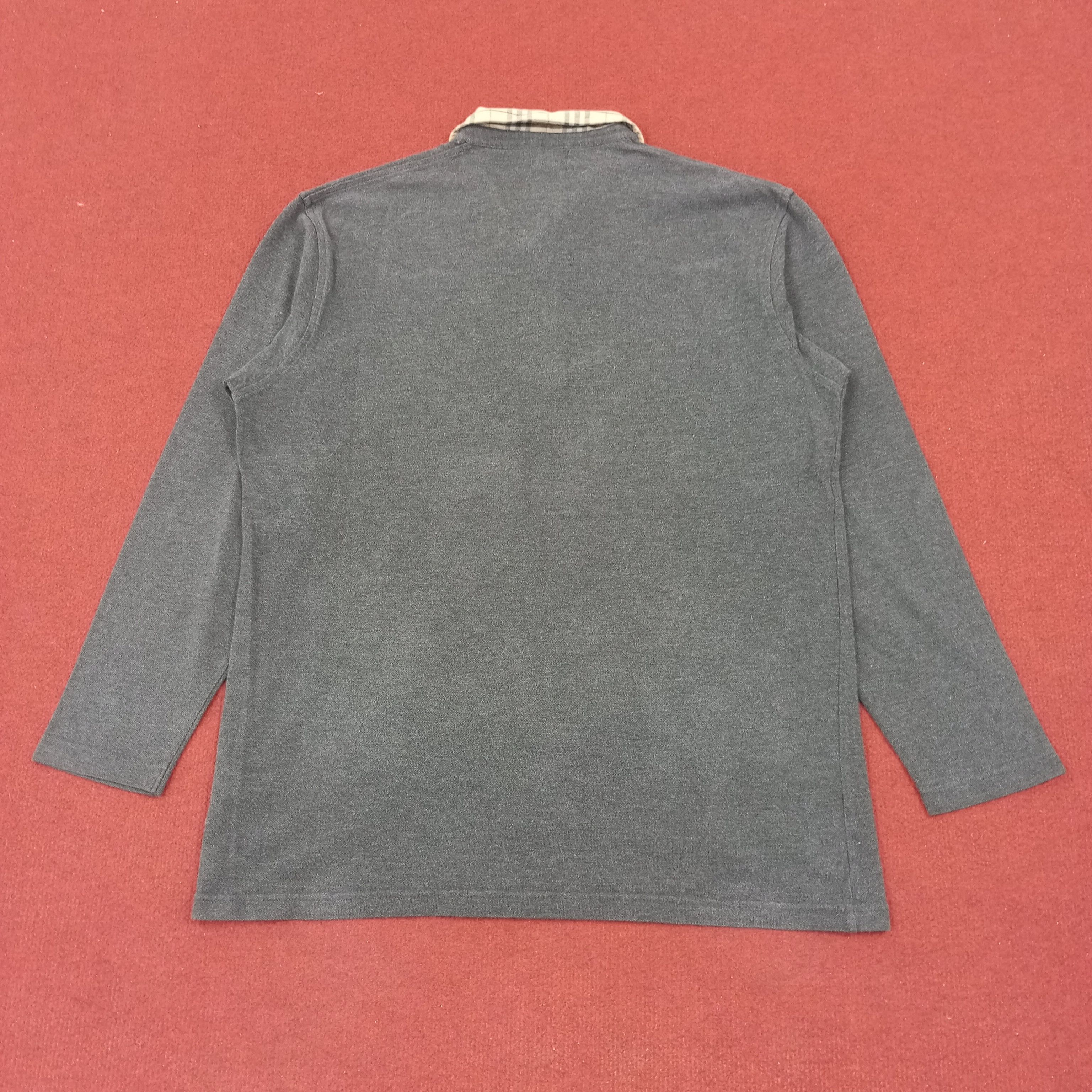 Burberry Burberry London Fashion Style Nova Check Collar Polos Size US L / EU 52-54 / 3 - 3 Thumbnail