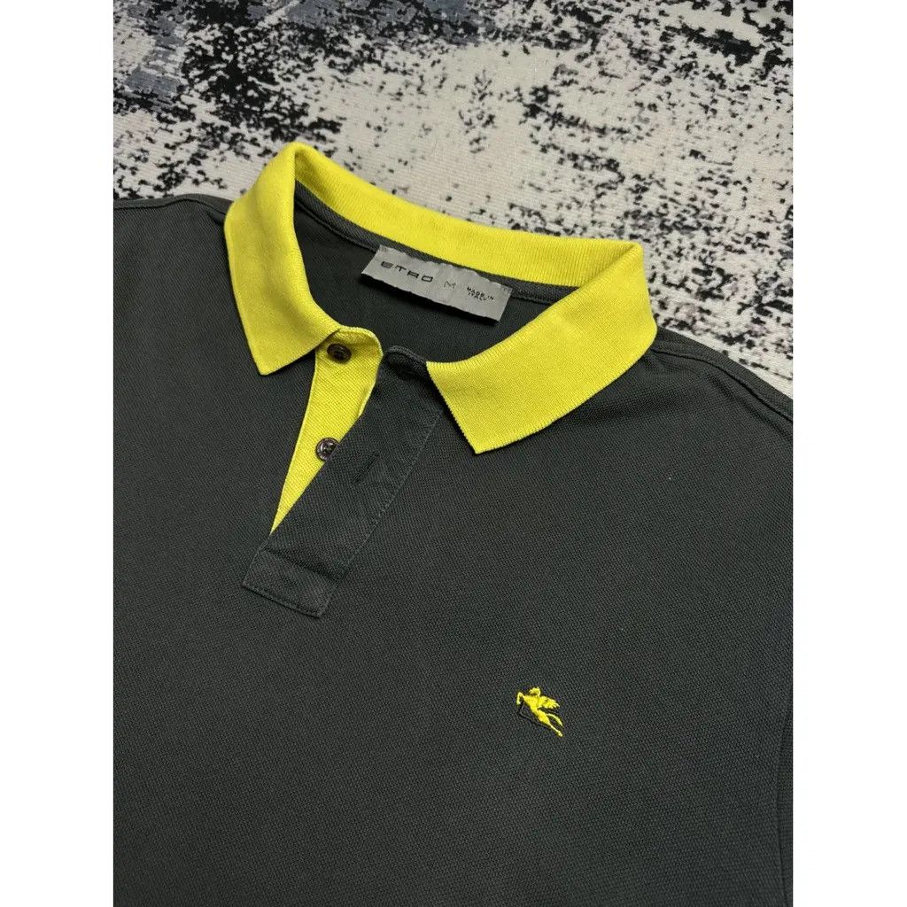 Etro Etro Polo Shirt Grey Size M Size US M / EU 48-50 / 2 - 3 Thumbnail