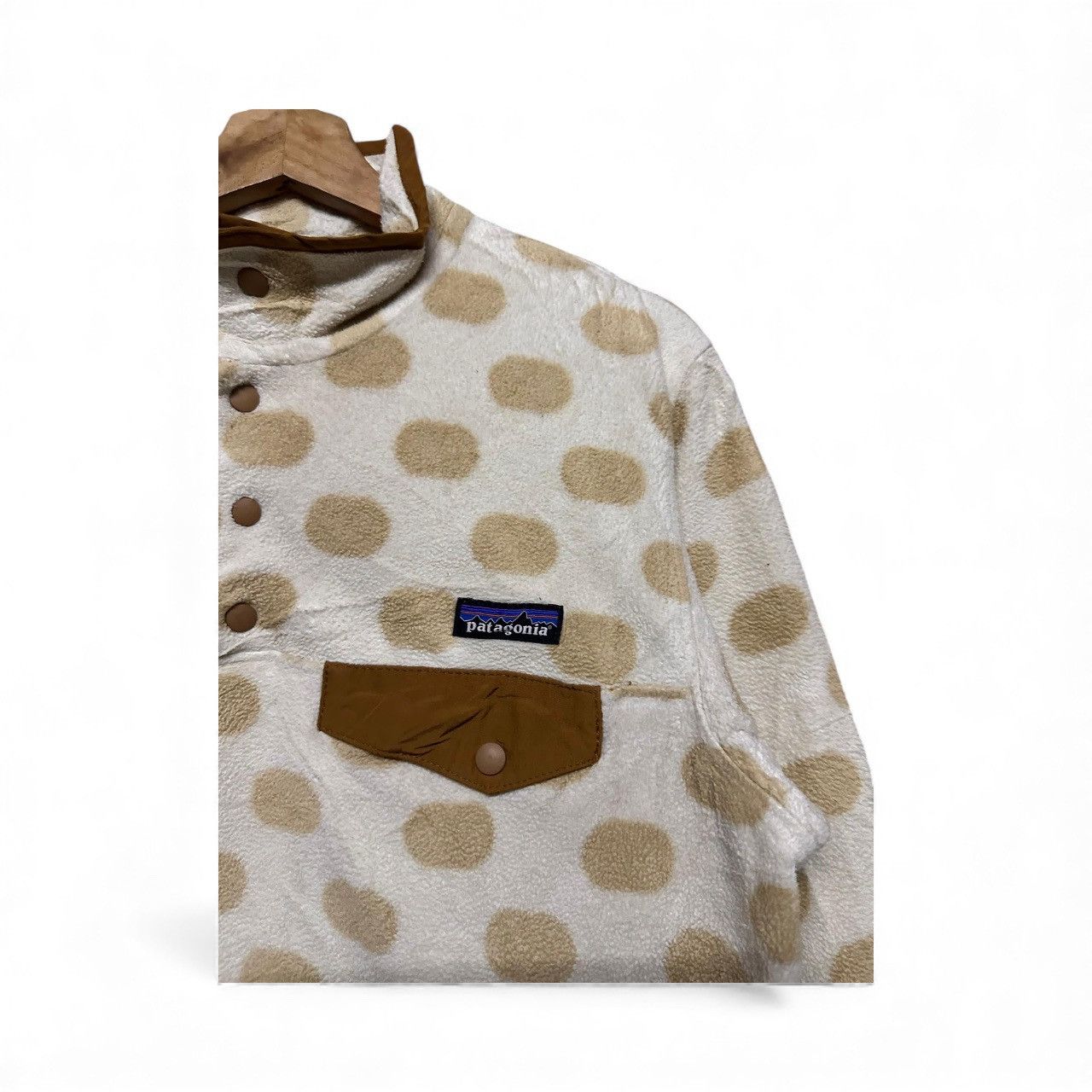 Patagonia Vtg🔥Patagonia Synchilla Polka Dot T-Snap Pullover Fleece Size M / US 6-8 / IT 42-44 - 5 Thumbnail