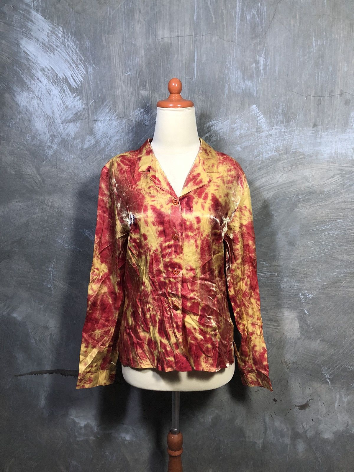 Japanese Brand Y2K Japanese Dagon Fire Pattern Jean Paul Gaultier Style Size M / US 6-8 / IT 42-44 - 1 Thumbnail