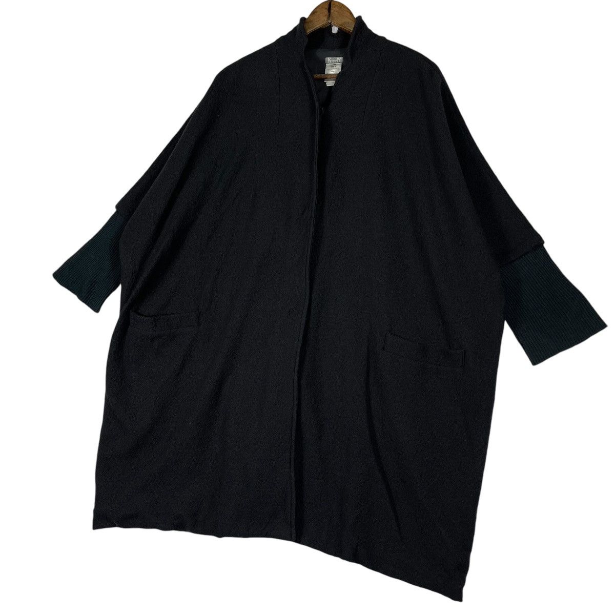 Other Kristensen DU NORD Black Cashmere Wool Oversized Coat Size M / US 6-8 / IT 42-44 - 11 Thumbnail