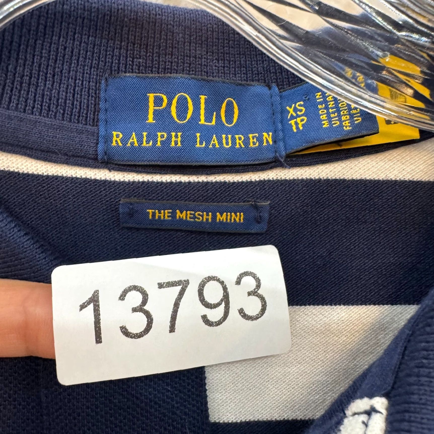 Polo Ralph Lauren VINTAGE Polo Ralph Lauren Mini Shirt Dress XS Small Navy White Stripe Preppy Nautical Shirt Dress Womens XS Navy White Stripe Polo Ralph Lauren Size XS / US 0-2 / IT 36-38 - 7 Thumbnail