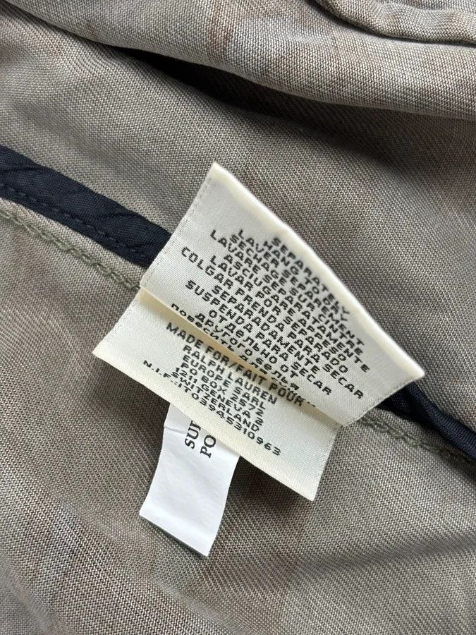 Polo Ralph Lauren 2010s Ralph Lauren Khaki Camouflage Light Jacket Size S / US 4 / IT 40 - 10 Thumbnail