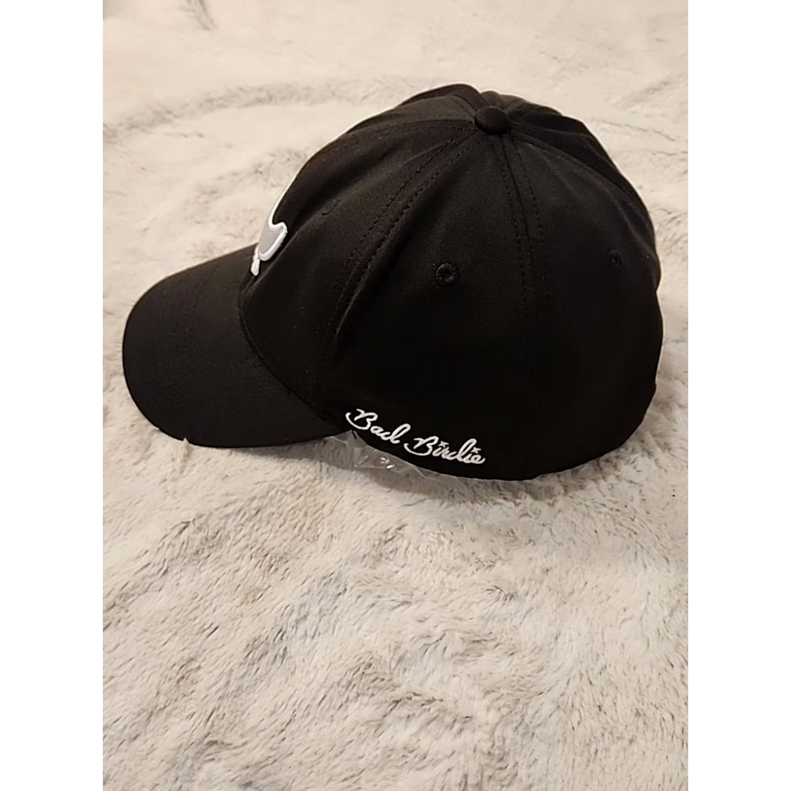 Vintage Bad Birdie Script Hat Cap Golf Hat Adjustable Snapback Adult Mens Black Size ONE SIZE - 6 Thumbnail