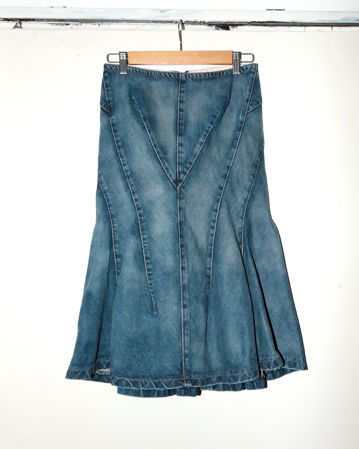Junya Watanabe JUNYA WATANABE DENIM PANELLED FISHTAILS SKIRT Size 27" / US 4 / IT 40 - 1 Thumbnail